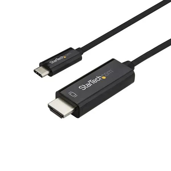 StarTech.com Cable Adaptador de 2m USB-C a HDMI 4K 60Hz - Blanco - Cable USB Tipo C a HDMI - Cable Conversor de Vídeo U